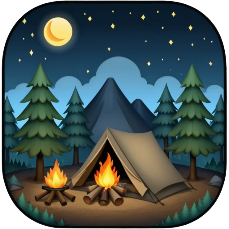 night camping emoji