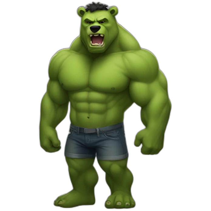 curvy hulk bear emoji