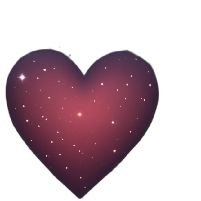 Une constellation de cœur rouge emoji