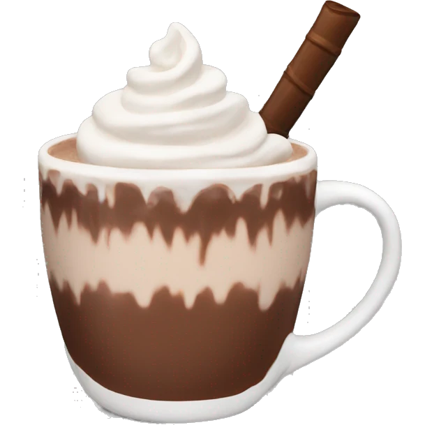 Aesthetic hot chocolate emoji
