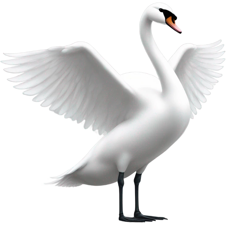 swan facing left side emoji