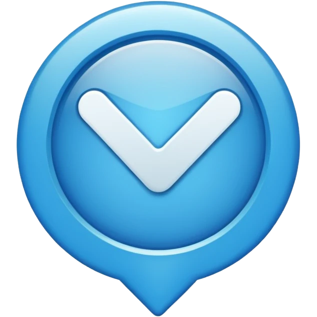 Create an Instagram blue tick emoji