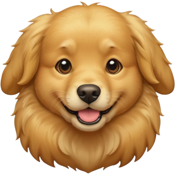Dog golden retriever emoji