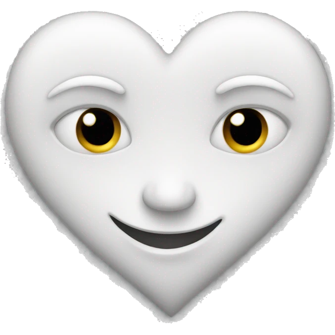 White heart  emoji