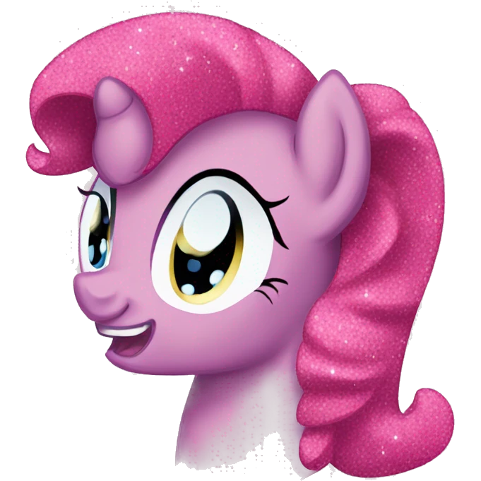 pinkie pie glittery  emoji