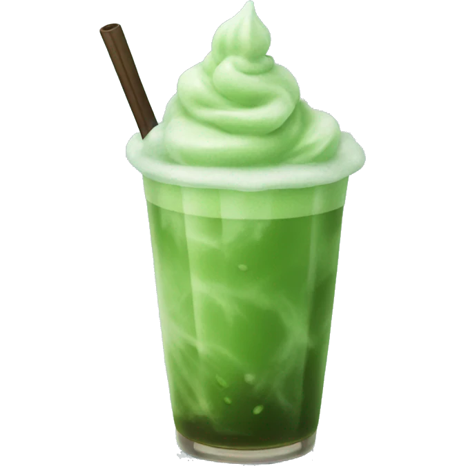 Iced matcha  emoji