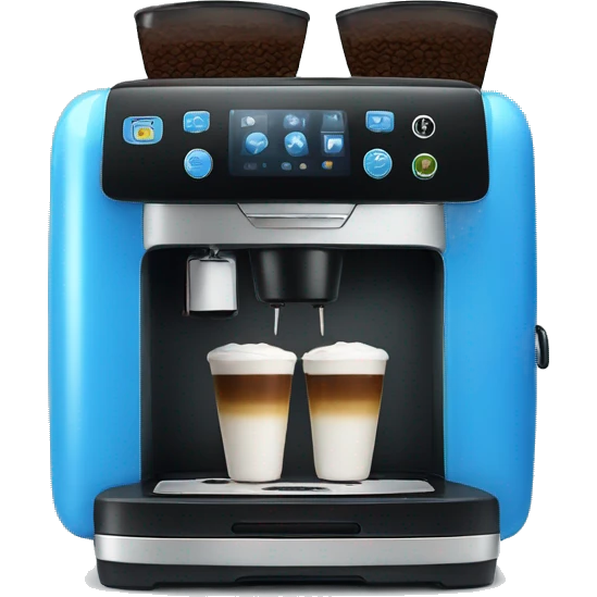 Blue coffee machine  emoji