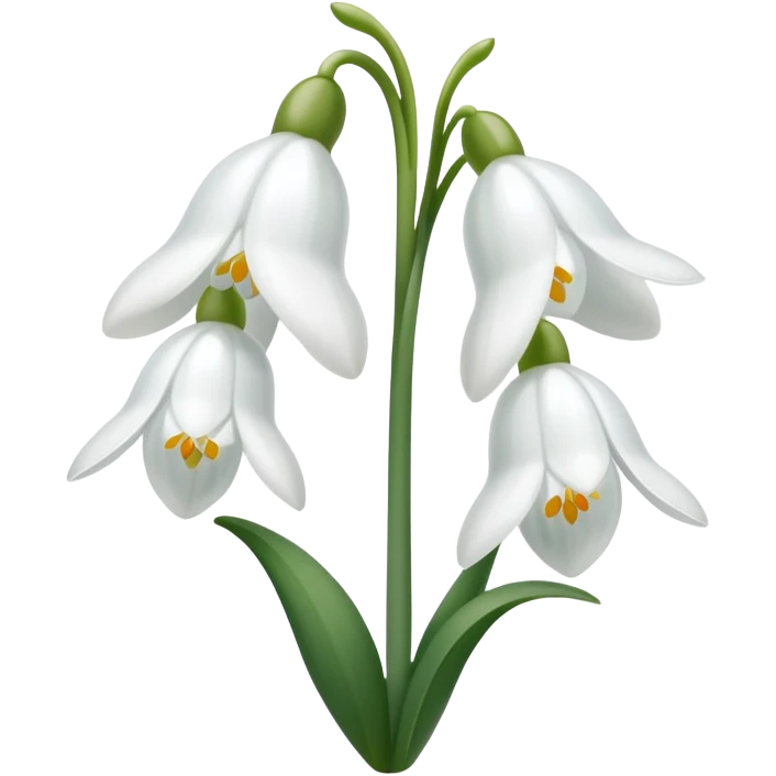 snowdrop flower emoji