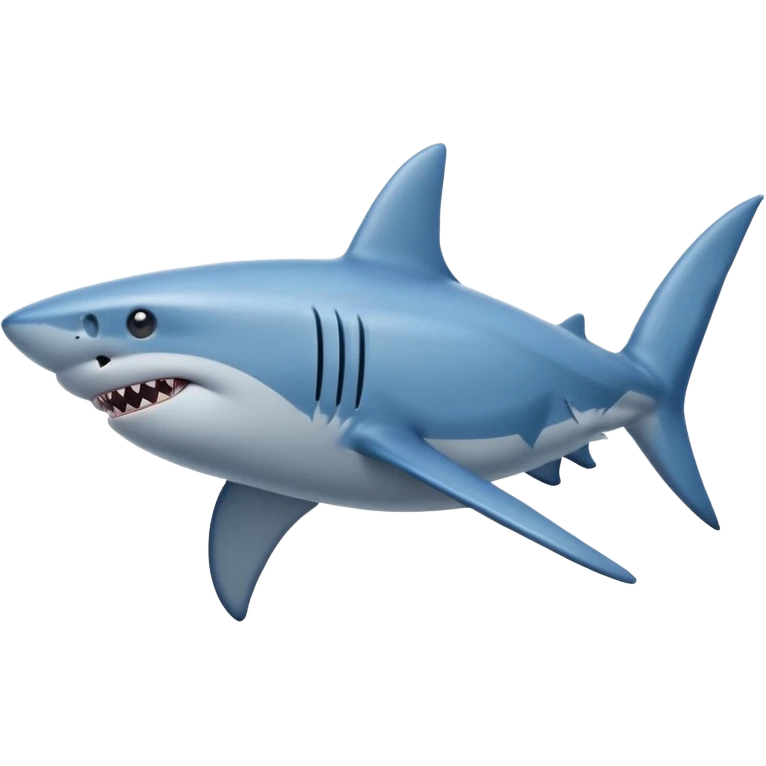 Shark hype blue emoji