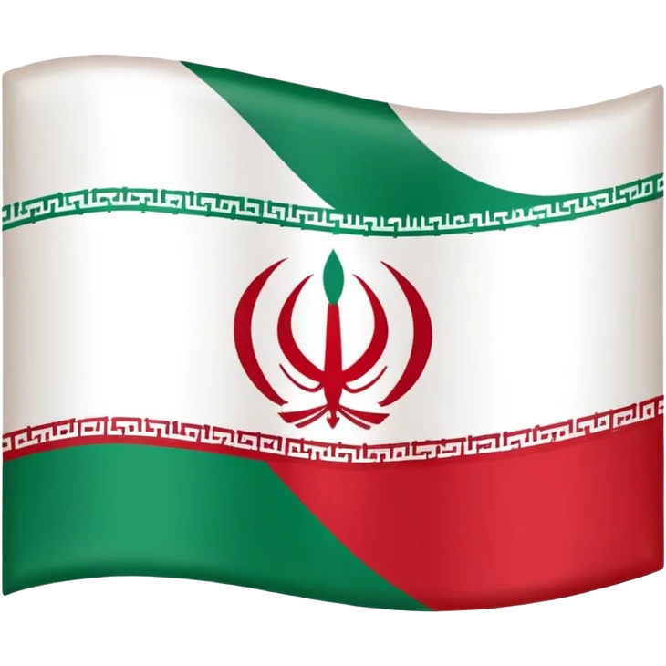 square iranian flag green white and red  emoji