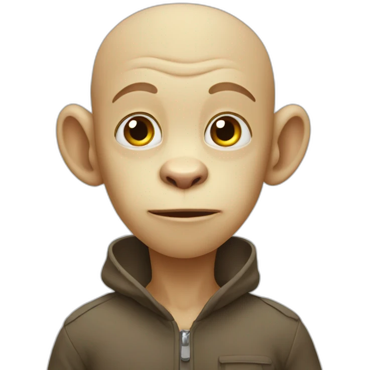 bald monkey emoji