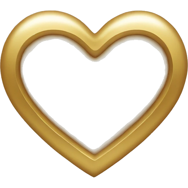Gold Heart emoji