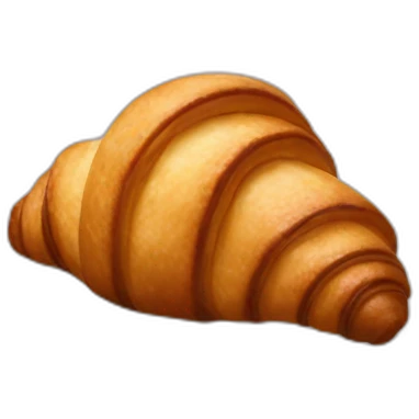 Croissant with chocolate  emoji