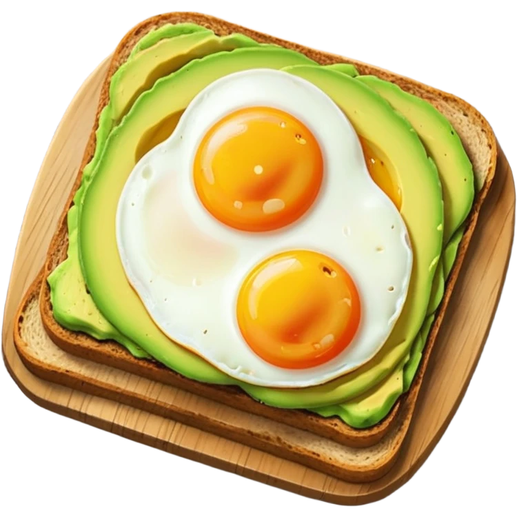 beautiful avocado toast awesome meal emoji