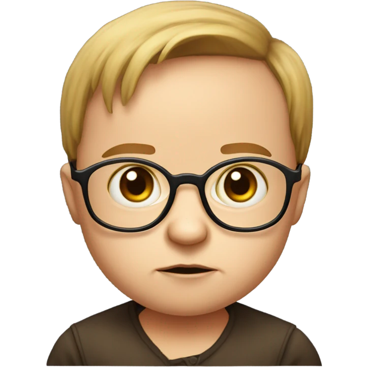 A baby that looks like Dwight Shrute emoji