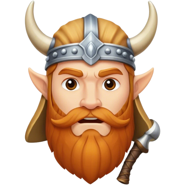 Vikingo con cuerno emoji