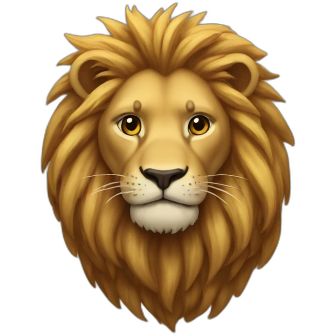 Tortu sur lion emoji