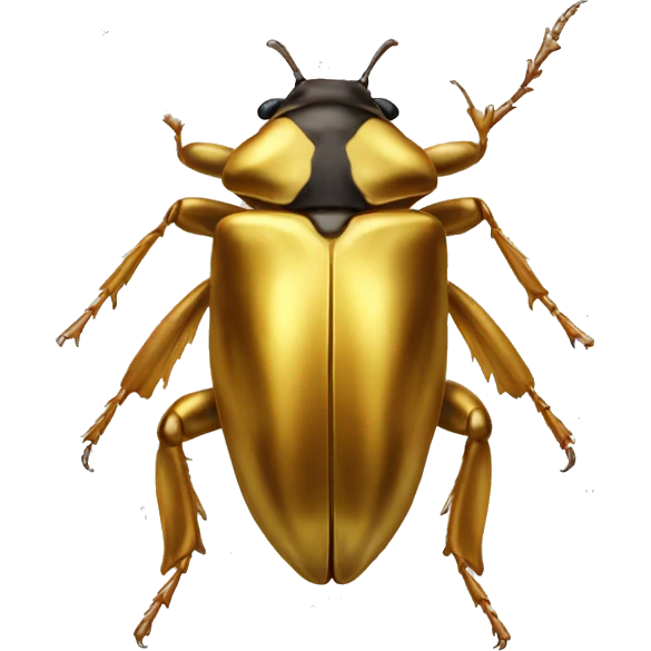 Golden beetle  emoji