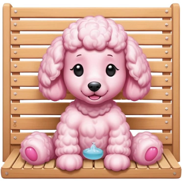 Poodle in sauna emoji