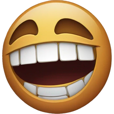 Sunset laughing face emoji