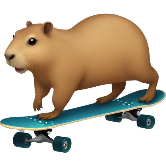 capybara on skate emoji