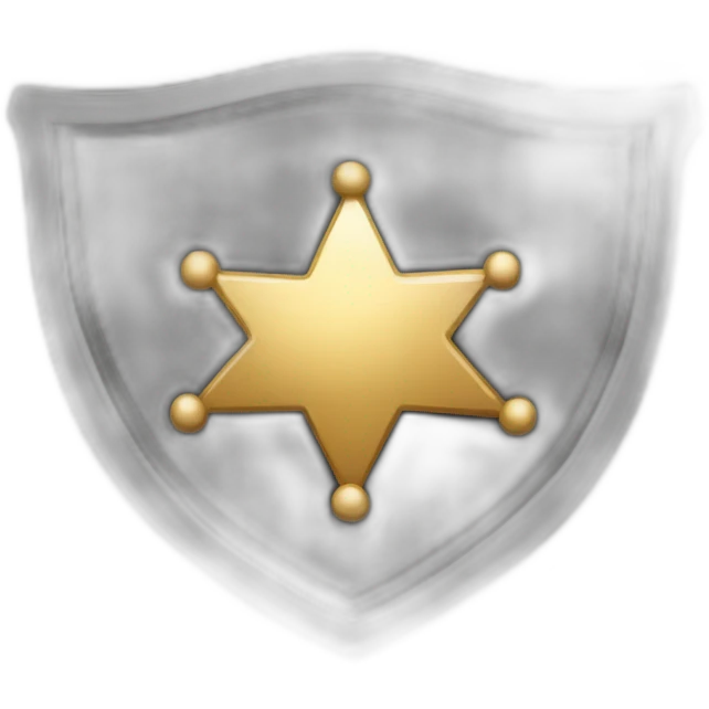 Sheriff badge emoji