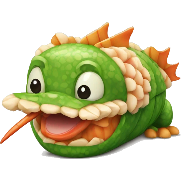 sushi dragon emoji
