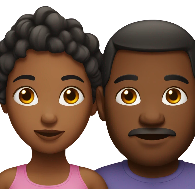 black fat couple emoji