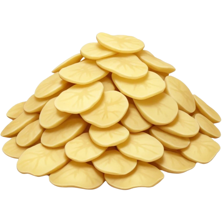 potato flakes small pile or scoop fine off-white soft dry texture slightly uneven surface light fluffy dehydrated powder no bowl spoon or packaging soft lighting emoji scale emoji