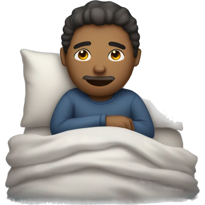 Men going to sleep alone  emoji