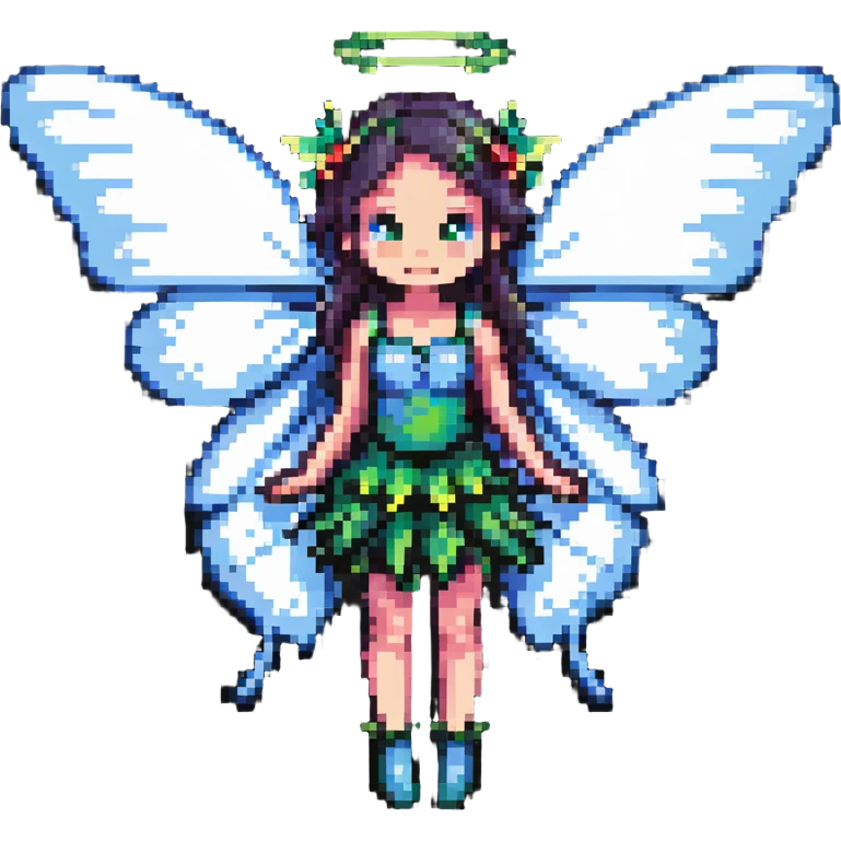 fairy with butterfly wings, vibrant colors emoji
