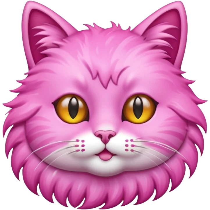 glitter pink cat  emoji