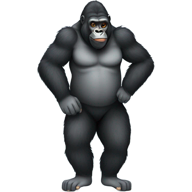 Gorilla with socks emoji