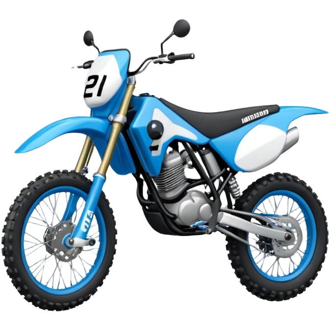 Moto da cross che impenna  emoji