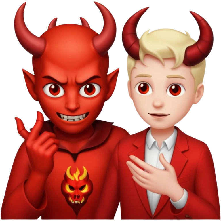making a deal with the devil emoji