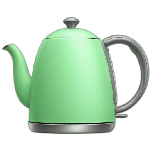 Light green aesthetic mini kettle emoji