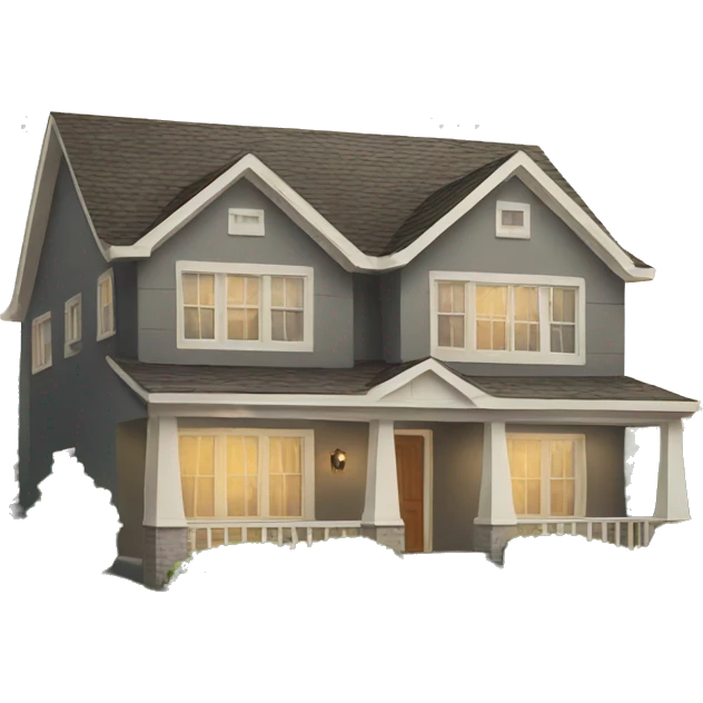 suburban home emoji