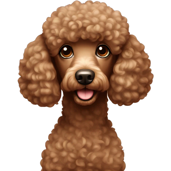 Poodle brown emoji