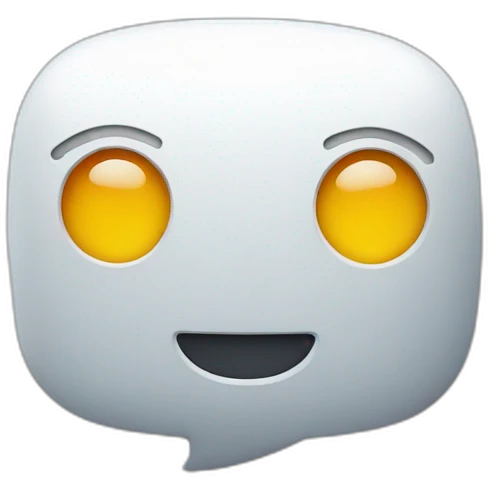 robot speech bubble emoji