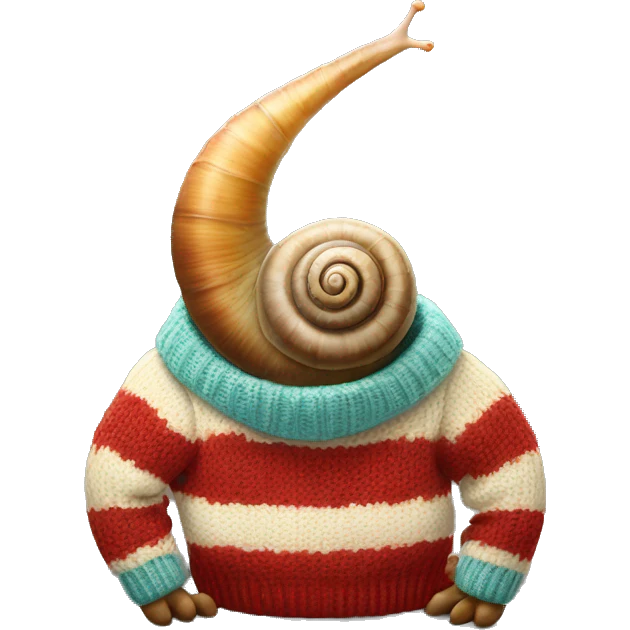 Snail in a sweater emoji