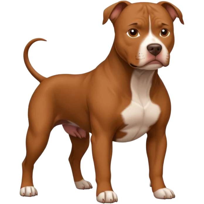 Brown pitbull emoji