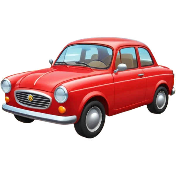 car in tropical place emoji