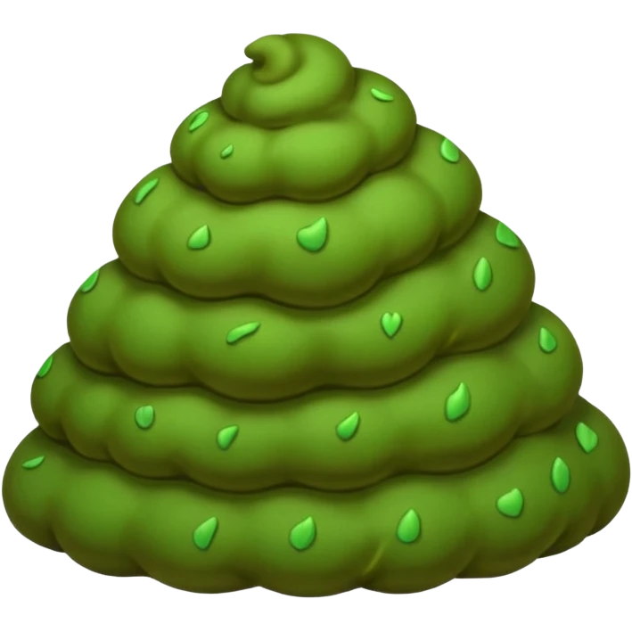 Caca verde emoji