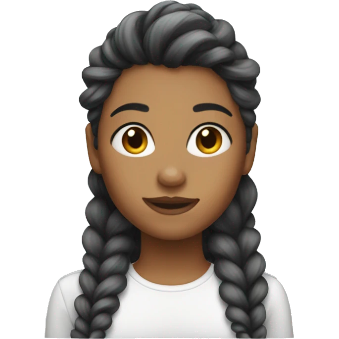 Styled girl hair  emoji