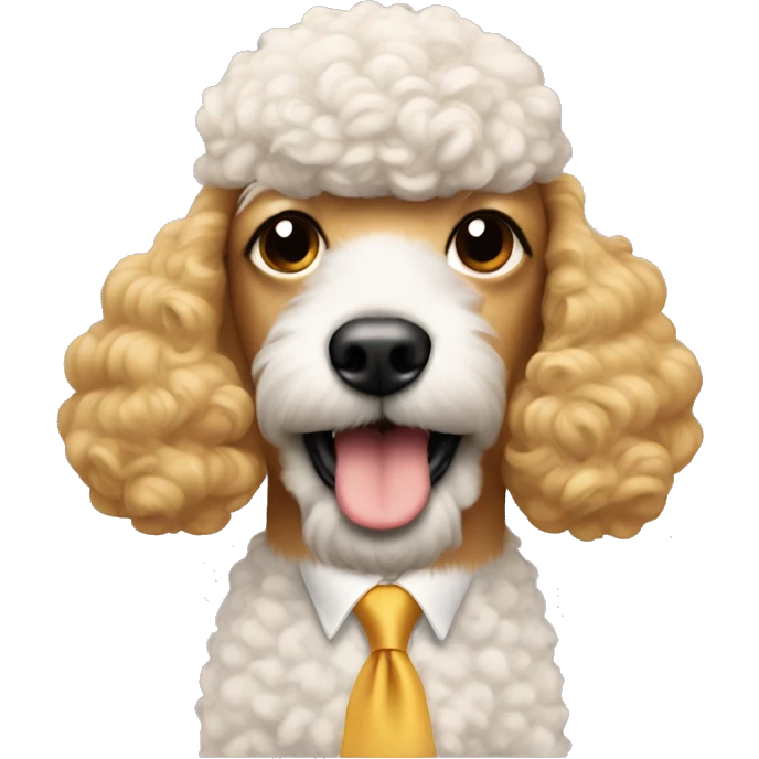 Donald trump with a poodle  emoji