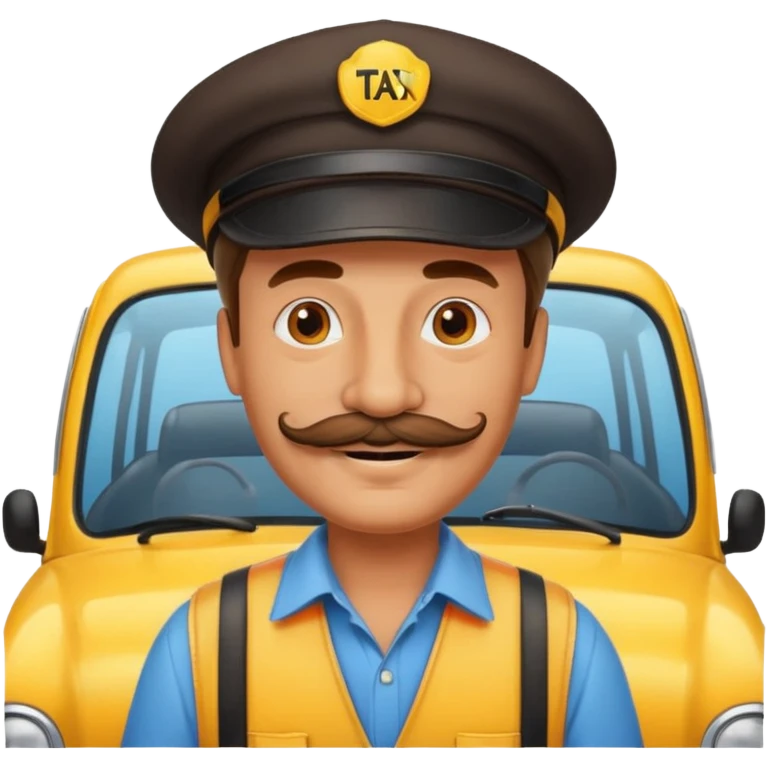 taxi driver emoji