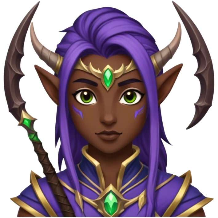 A night elf ranger from world of warcraft emoji