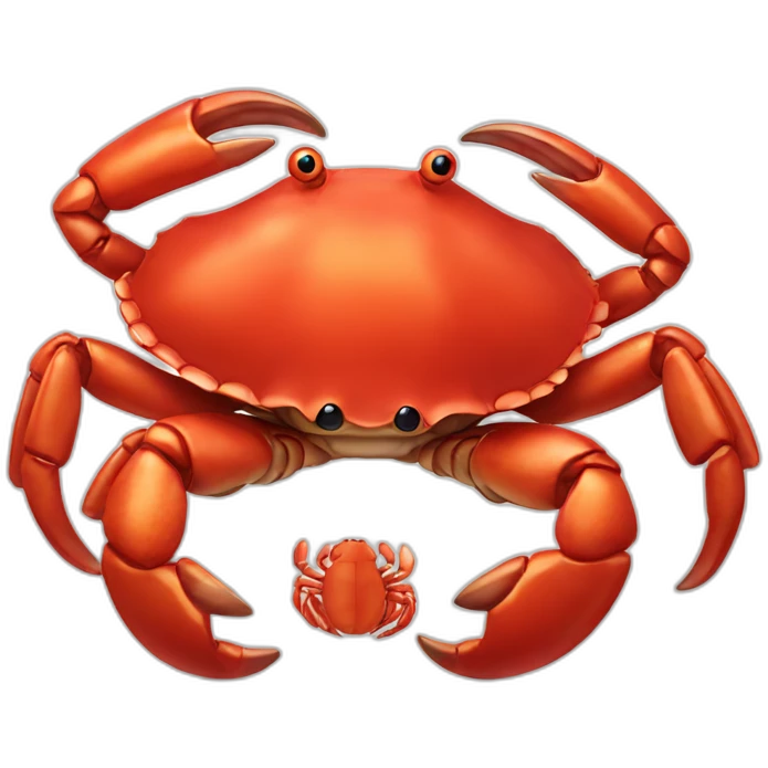 giant red crab emoji