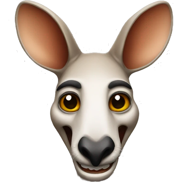 kangaroo with joker mask emoji