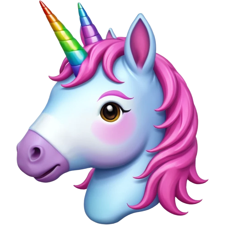 happy unicorn emoji